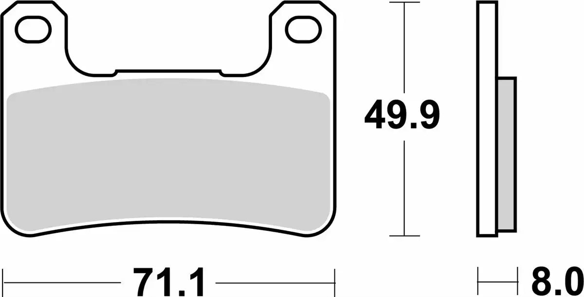 SBS (806HS) FA379 Road Sinter Front Brake Pads