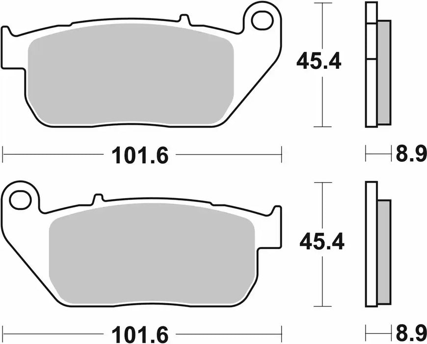 SBS (807H.HS) FA381 Sinter Front Brake Pads