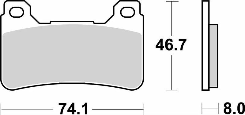 SBS (809HS) FA390 Sinter Front Brake Pads