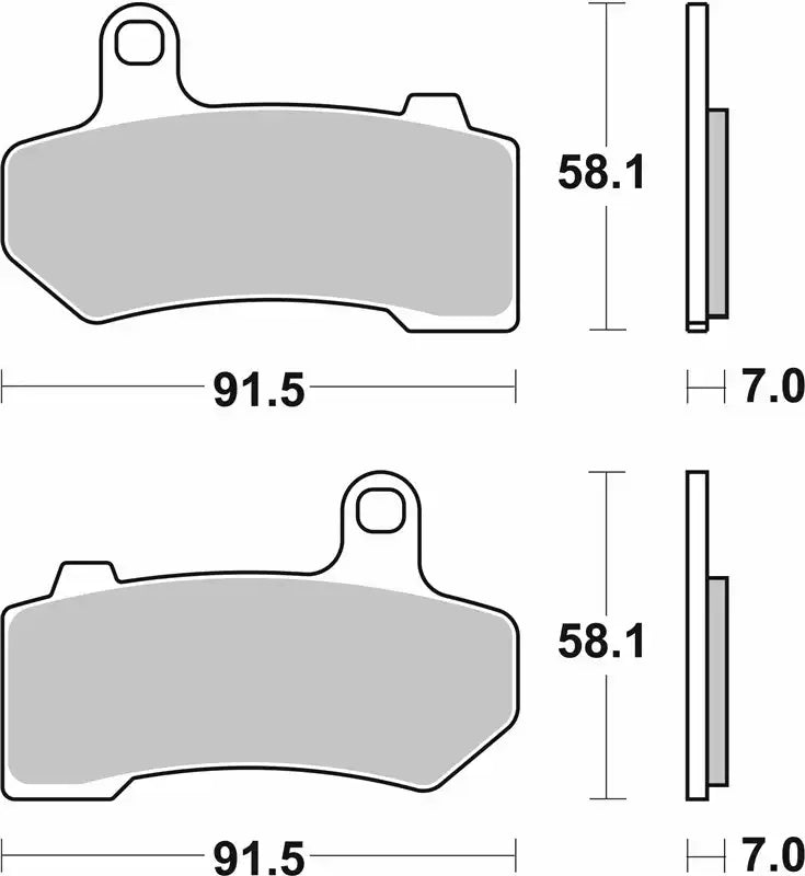 SBS (830H.HS) FA409 Sinter Front Brake Pads