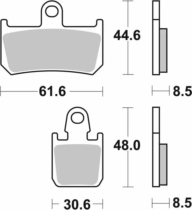 SBS (839HS) FA442/4 EVO Sinter Front Brake Pads