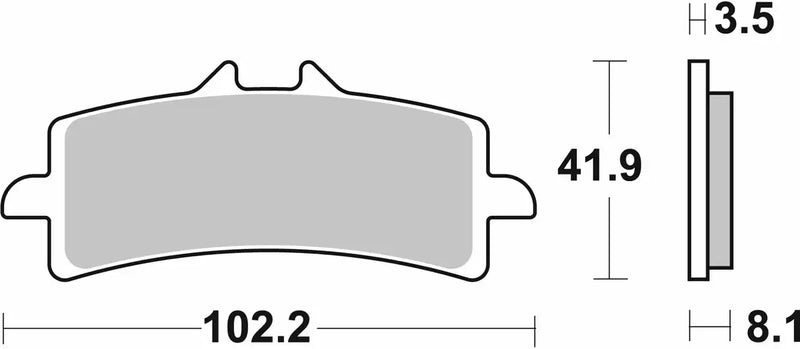SBS (841HS) FA447 EVO Sinter Front Brake Pads