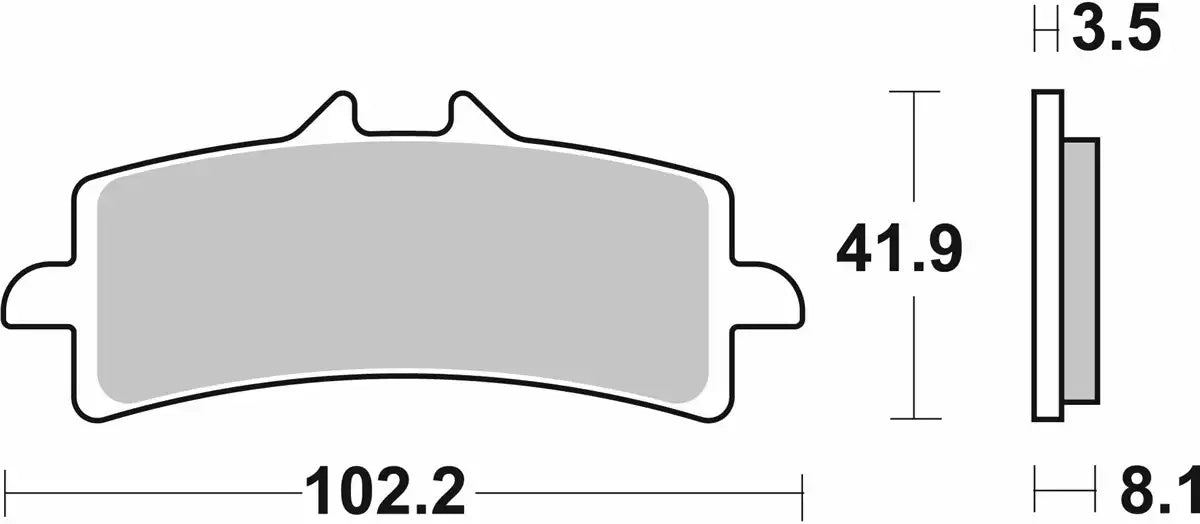 SBS (841HS) FA447 EVO Sinter Front Brake Pads