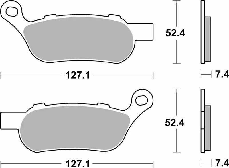 SBS (854H.LS) FA458 Sinter Rear Brake Pads