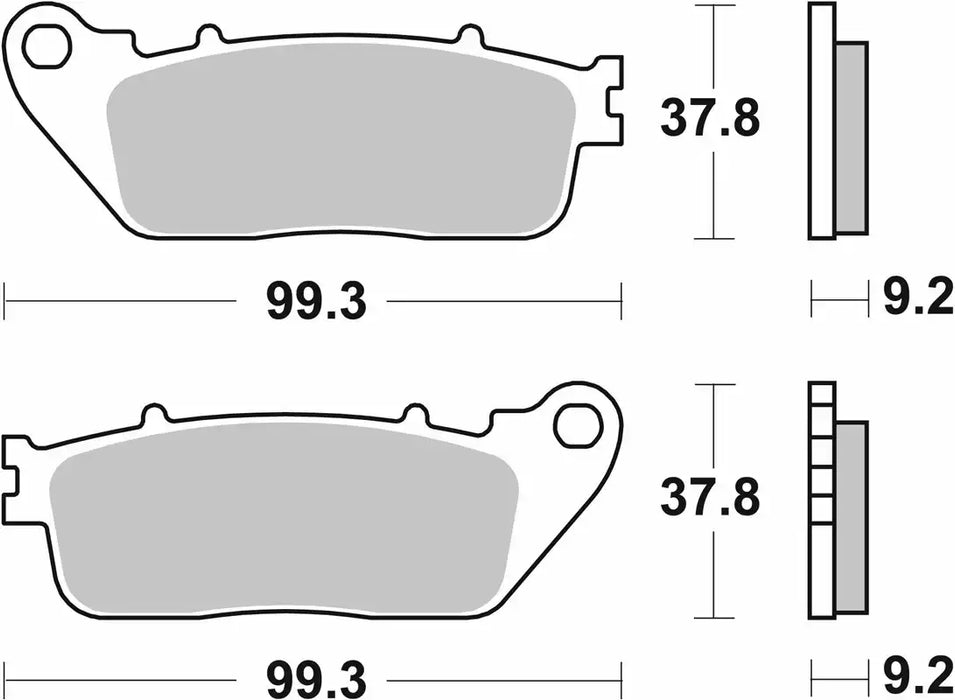 SBS (862LS) FA488 Road Sinter Rear Brake Pads