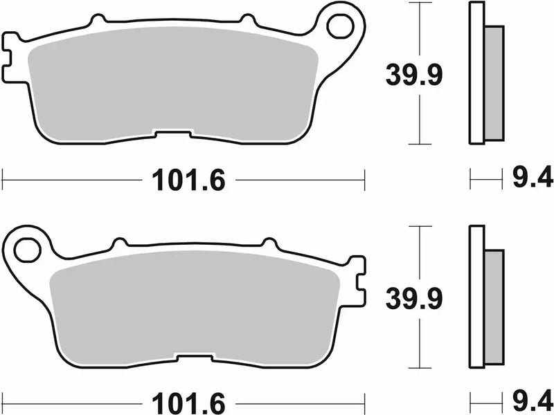 SBS (892LS) FA636 Sinter Rear Brake Pads