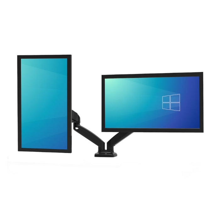 PORT Monitor Arm VESA Dual Screen - Black-3