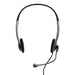 Port Stereo Headset with Mic with 1.2m Cable|1 x 3.5mm|Volume Controller - Black-1