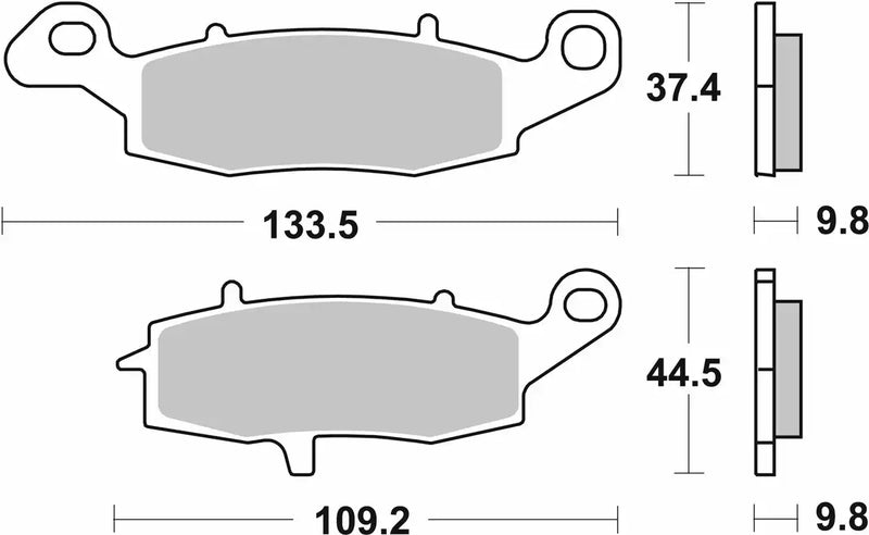 SBS (920LS) FA Road Sinter Rear Brake Pads