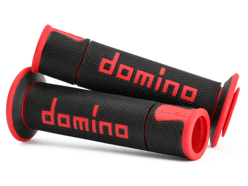 Domino A450 Racing Grips - Black and Red