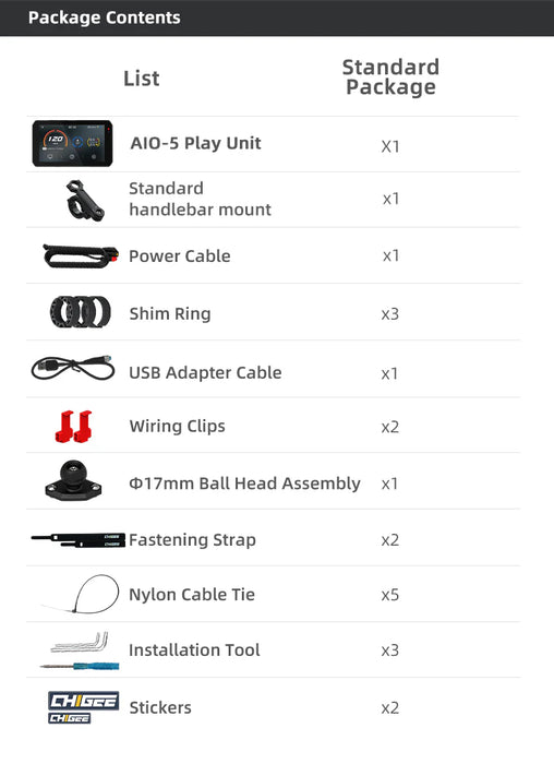 CHIGEE AIO-5 Play Smart Riding Display