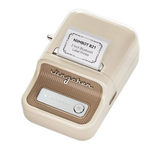 Niimbot B21 Portable Thermal Label Printer - Cream-0