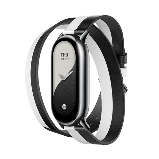 Xiaomi Smart Band 8 Double Wrap Strap - Black and white-1