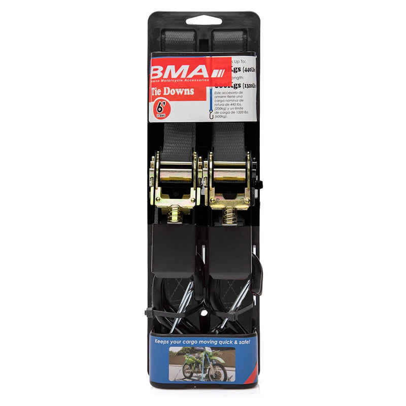 BMA 25mm Ratchet Tiedowns 2pce
