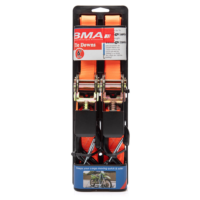 BMA 25mm Ratchet Tiedowns 2pce