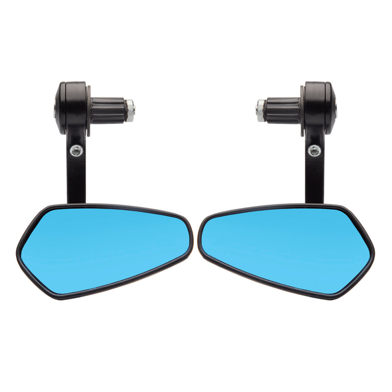 Bar End Motorcycle Rearview Mirror Black 55m/108mm