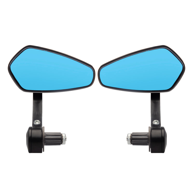 Bar End Motorcycle Rearview Mirror Black 55m/108mm