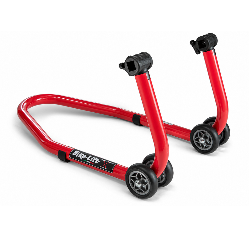 Bike Lift Front Paddock Stand FS-10 with SAR-10 Roller Adaptors
