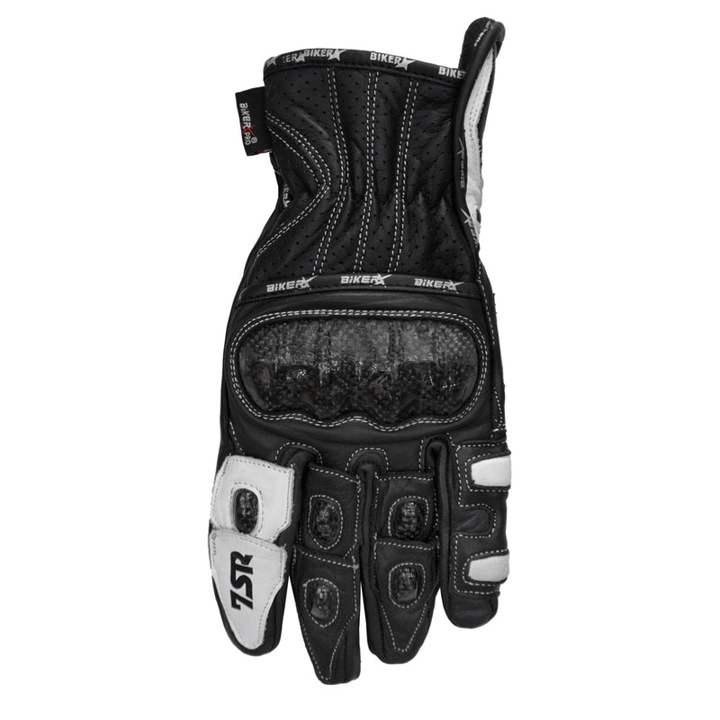 BikerPro7SR Gloves Black & White