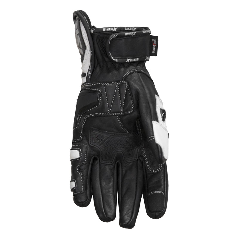 BikerPro7SR Gloves Black & White