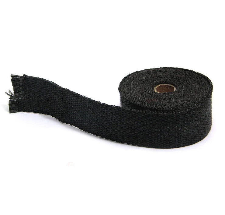 Max-Inc Black Fibreglass Exhaust Heat Wrap - 5 Metre Roll