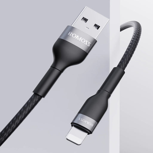 Romoss USB to Lightning 1m Cable Black-1