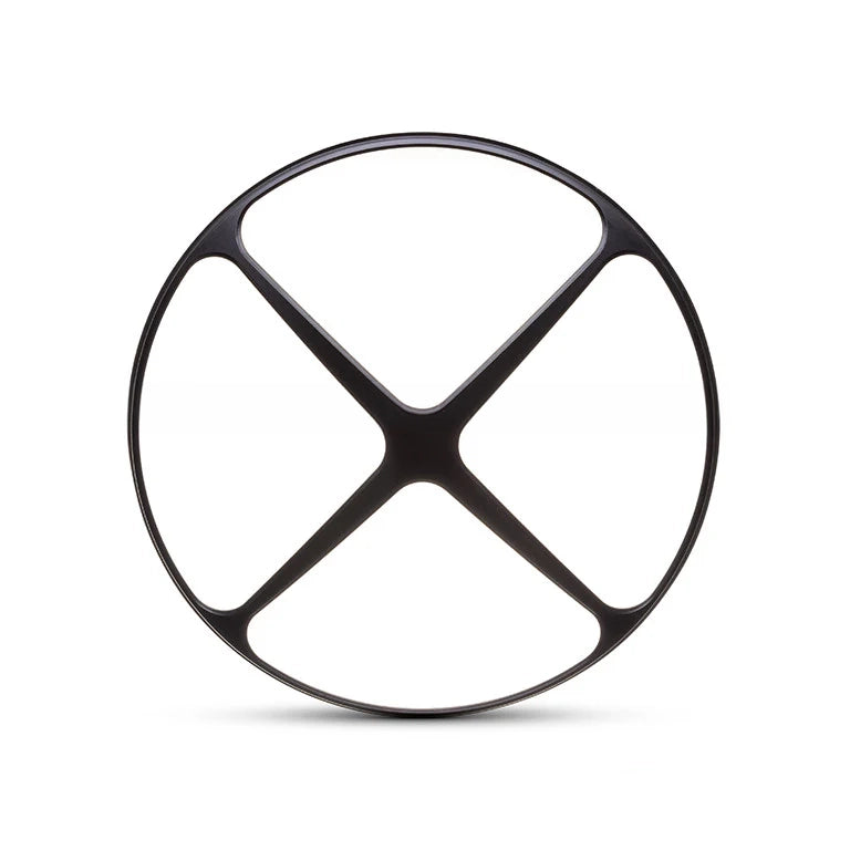 Max-Inc 7" Cross Design 7" Black CNC Aluminium Headlight Guard Cover