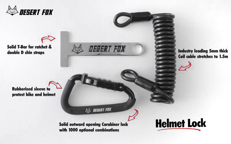 Desert Fox Motorcycle Helmet Lock