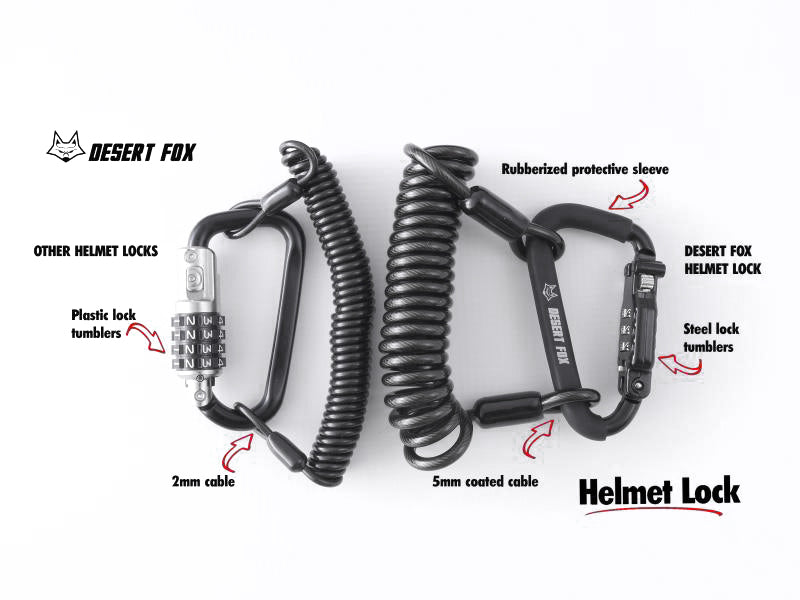 Desert Fox Motorcycle Helmet Lock