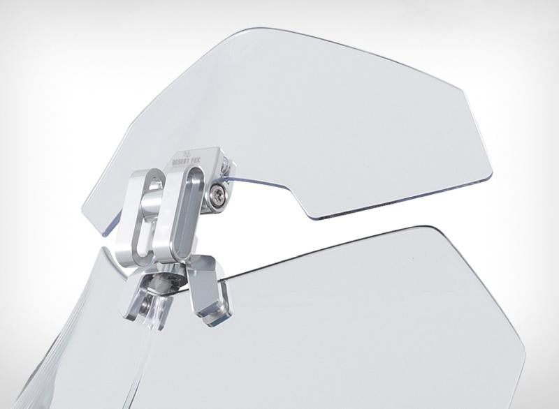 Desert Fox Motorcycle Windshield Wind Deflector Extension (Universal ...