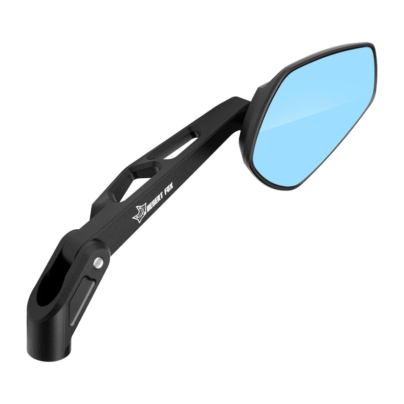 Desert Fox Pro Aluminium Folding Motorcycle Mirror Set - Universal