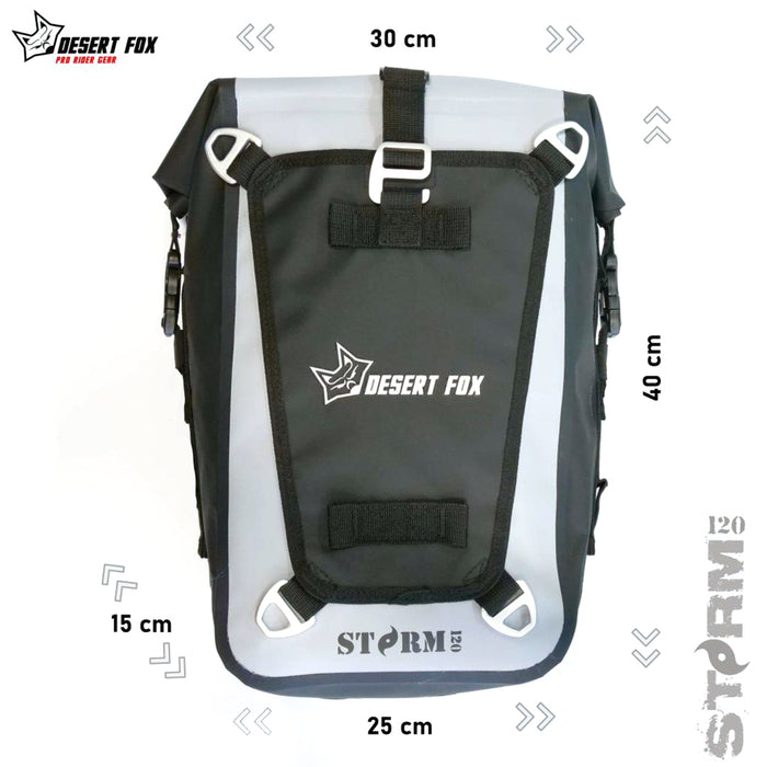 Desert Fox Storm 120 Waterproof Rear Tail Bag & Mini Backpack