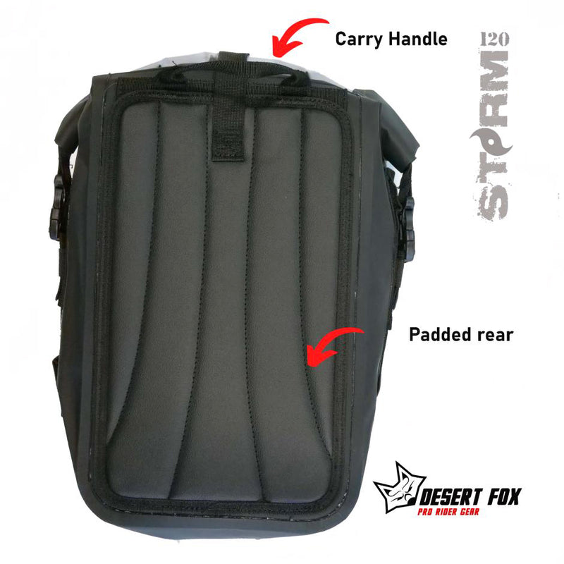 Desert Fox Storm 120 Waterproof Rear Tail Bag & Mini Backpack