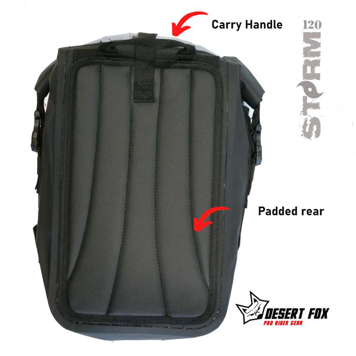 Desert Fox Storm 120 Waterproof Rear Tail Bag & Mini Backpack