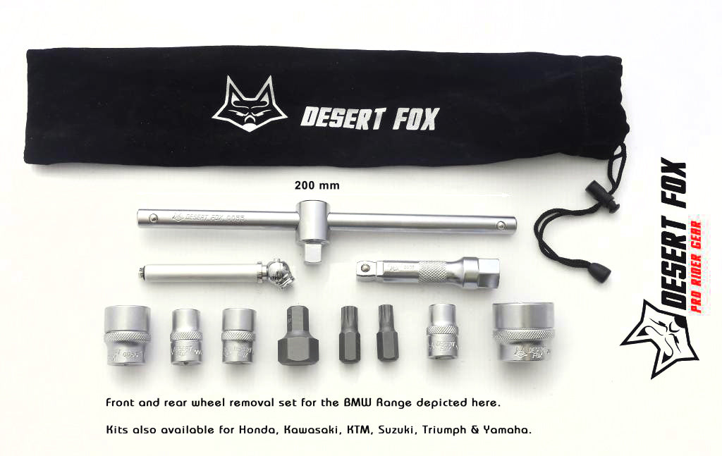 Desert Fox Tyre Lite motorcycle wheel removal tool kit