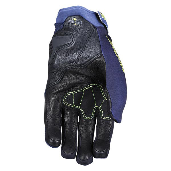 FIVE STUNT EVO2 Short Stunt Gloves Blue & Yellow