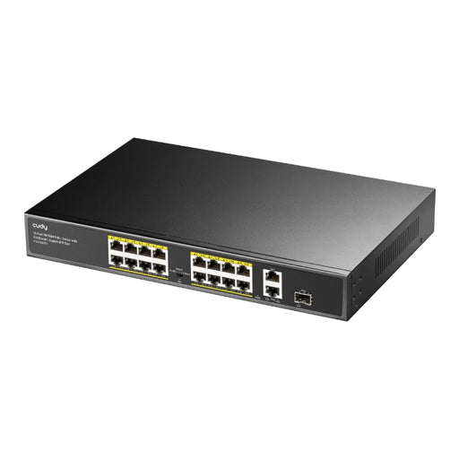 Cudy 16-Port Unmanaged PoE+ Switch - Rack Mount-1