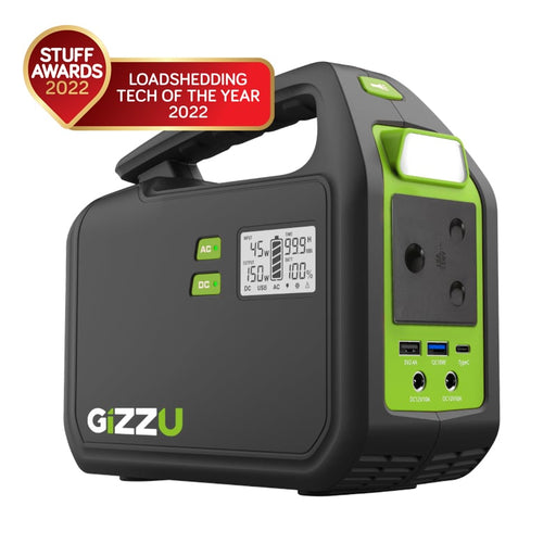 GIZZU 155Wh Portable Power Station 1 x 3 Prong SA Plug Point-0