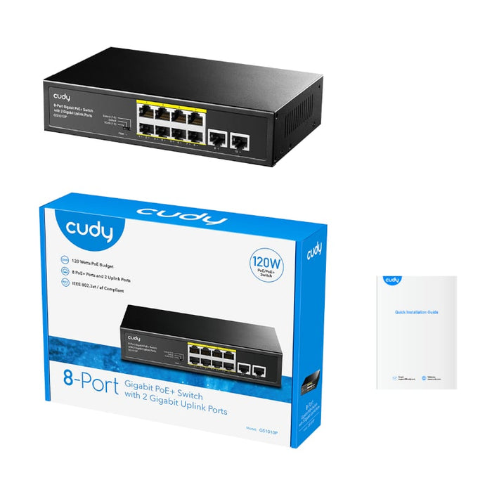 Cudy 8-Port Gigabit PoE+ Unmanaged Switch-4