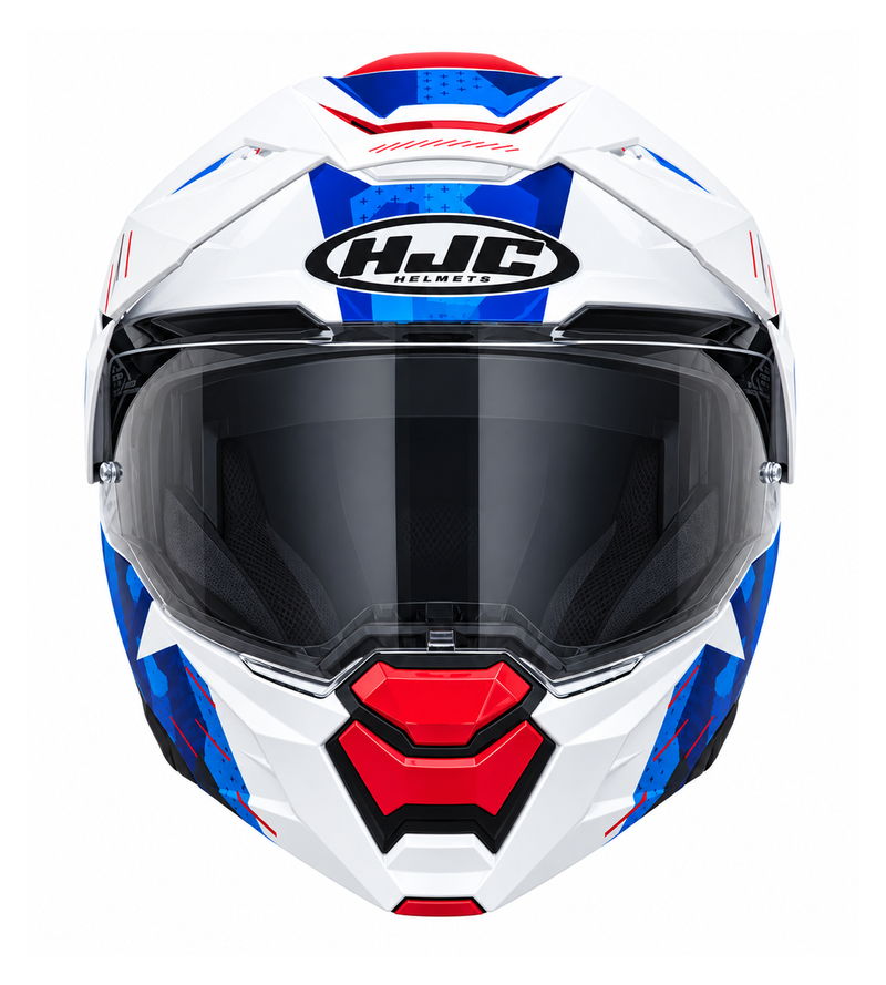 HJC I80 ROKI MC21 White/Red/Blue Modular Adventure Helmet