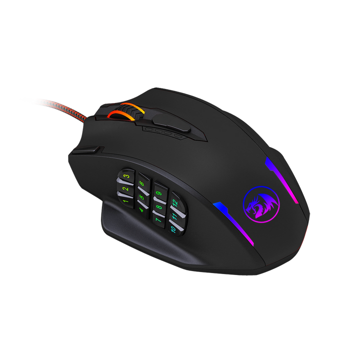 REDRAGON IMPACT 12400DPI MMO Gaming Mouse - Black-2