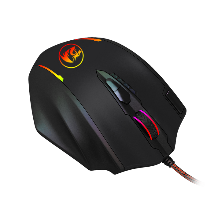 REDRAGON IMPACT 12400DPI MMO Gaming Mouse - Black-3