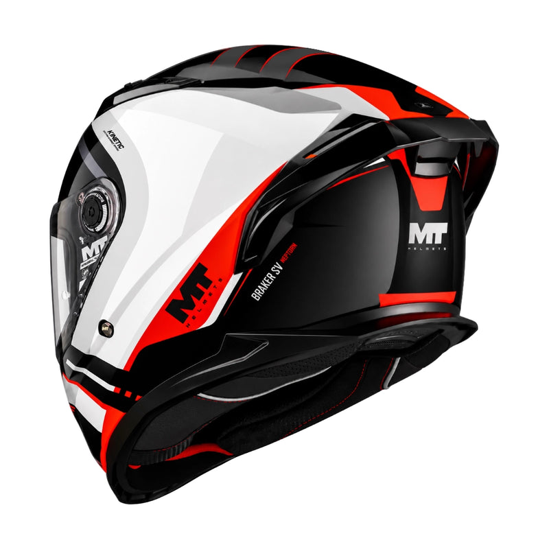 MT Braker SV Inception Helmet B5 Gloss Black/Red/White