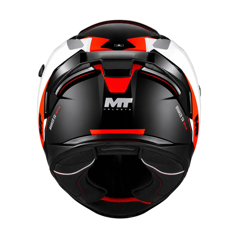 MT Braker SV Inception Helmet B5 Gloss Black/Red/White