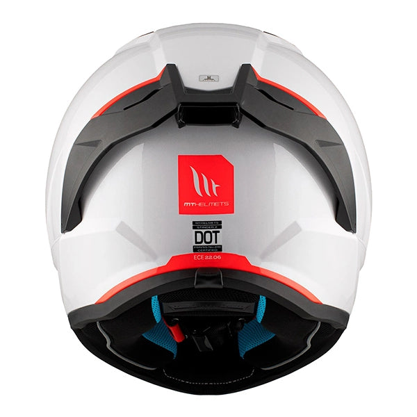 MT Stinger 2 Pure A1 Gloss White Full Face Helmet