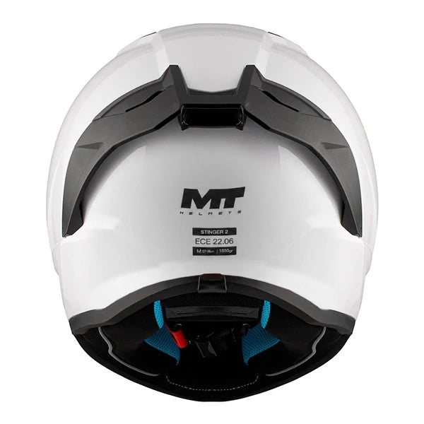 MT Stinger 2 Pure A1 Gloss White Full Face Helmet