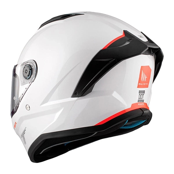 MT Stinger 2 Pure A1 Gloss White Full Face Helmet