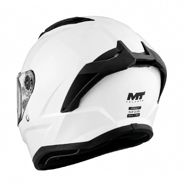MT Stinger 2 Pure A1 Gloss White Full Face Helmet
