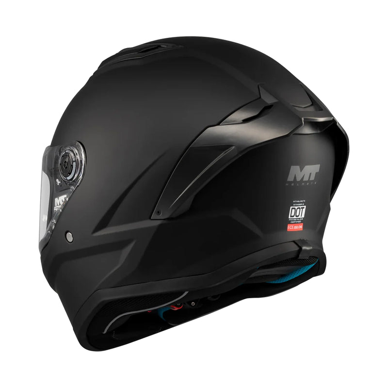 MT Stinger 2 Pure A1 Matt Black Full Face Helmet