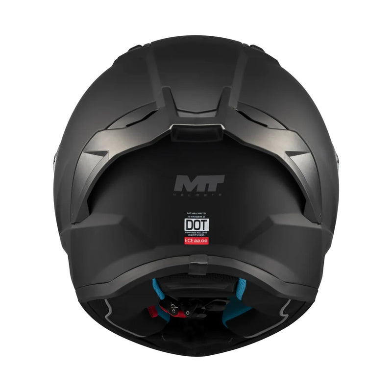 MT Stinger 2 Pure A1 Matt Black Full Face Helmet